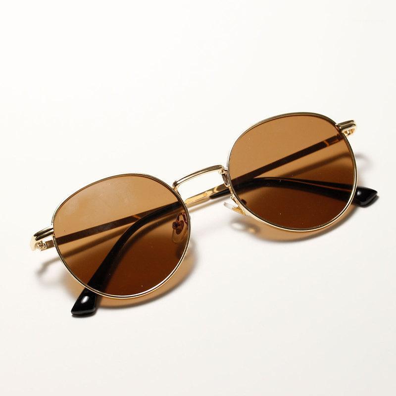 

Sunglasses Women Retro Classic Round Fashion Men Luxury Vintage Black Mirrors Colour Transparent Lens Sun Glasses UV4001