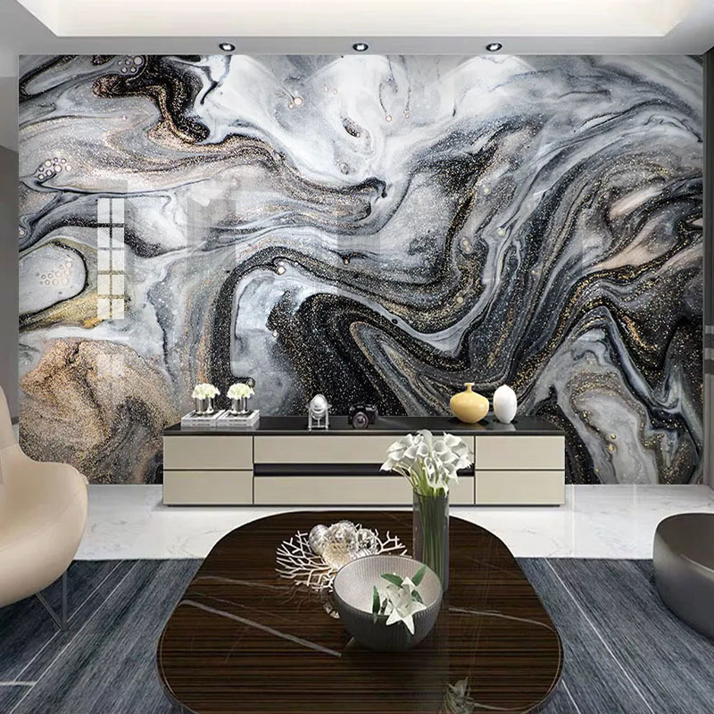 

3D Wallpaper Modern Fashion Abstract Stripe Marble Photo Wall Murals Living Room TV Sofa Art Home Decor Wall Painting 3D Sticker 201009, Non self-adhesive