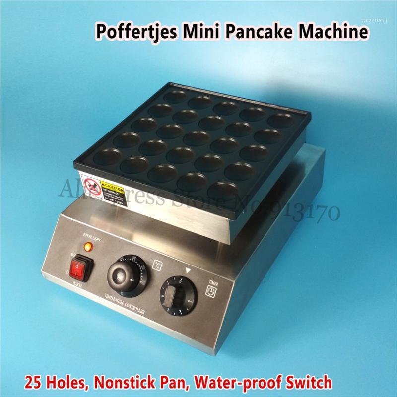 

Stainless Steel Dutch Poffertjes Grill Mini Pancakes Waffle Machine 220V 950W 25pcs Holes Nonstick Cooking Surface1