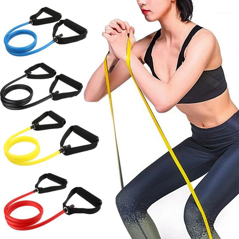 

Fitness Exercises Resistance Bands Latex Tube Pedal Excerciser Body Training Workout Yoga Home Gym Elastic Pull Rope Stretch D301, Black