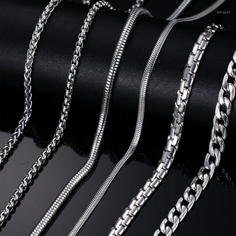 

Chains Gold Color Chain Necklace For Men Women Stainless Steel Snake 24inch Wholesale DIY Long1