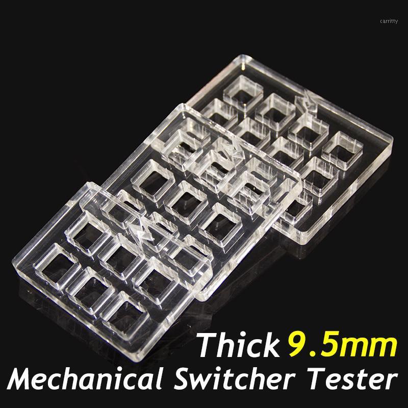 

New Acrylic Mechanical Keyboard Switch Tester for Cherry Kailh Outemu switches 2*3 3*3 4*3 Thickness 9.5mm Axis Tester1
