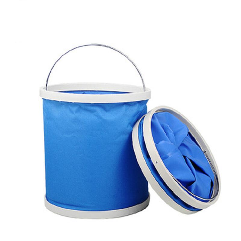 

Camping Hiking Foldable Water Bucket Outdoor Portable Tactical Shower Bag Drinking Pack Washing Container, 9l