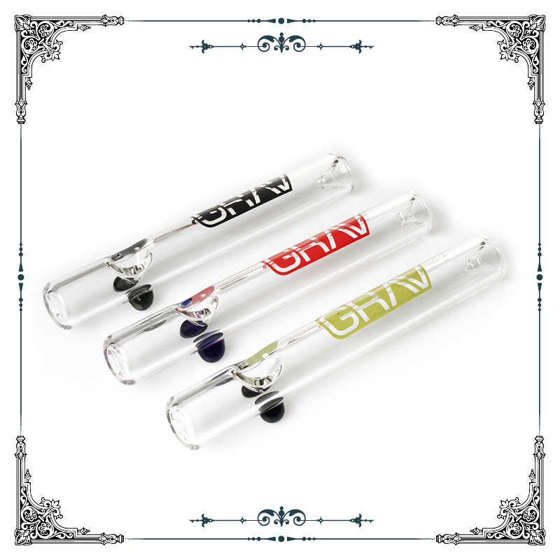 

Cigarette Holder Glass Steamroller Pipe glass filters for tobacco dry herb oil burner hand pipes One Hitter Pipe 7 inch