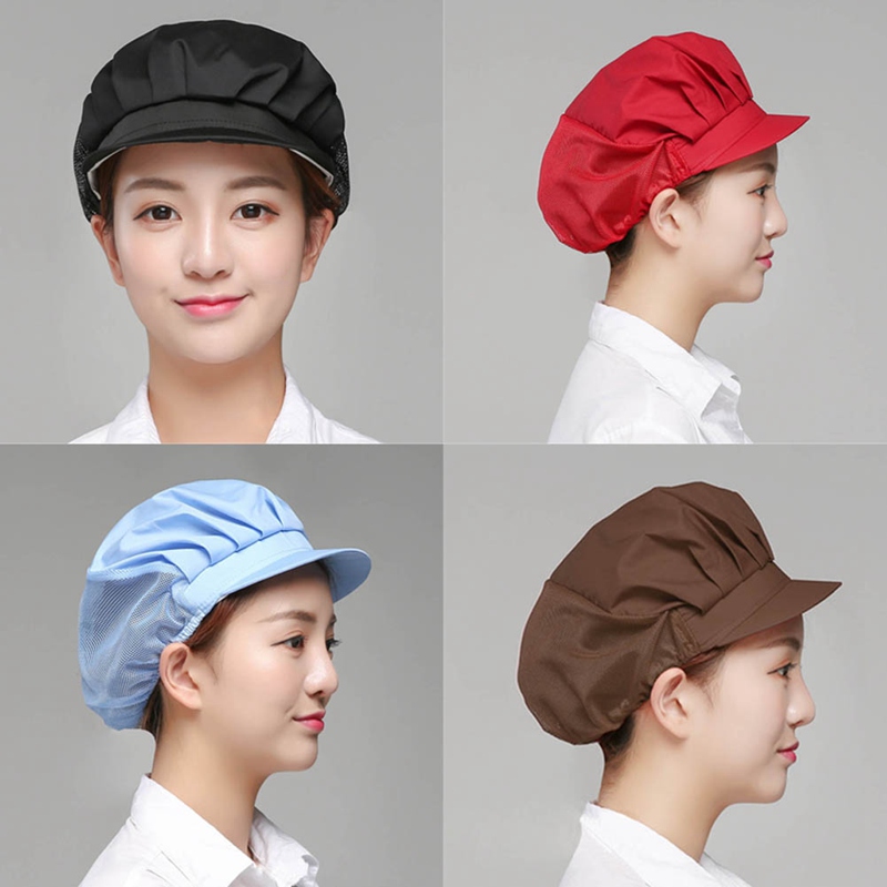 

8 Colors Dustproof Cooking Cap Breathable Hotel Cook Cap New Elastic Kitchen Hat Men Women Chef Hat Restaurants Accessories, Ce