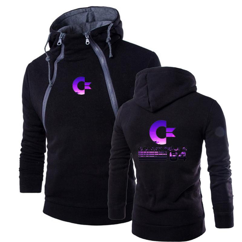 

2020 Commodore 64 Brand Men Classic Harajuku Style Leisure Pullover Hooded Sweatshirt Tracksuit Warm Customize Slim Tops
