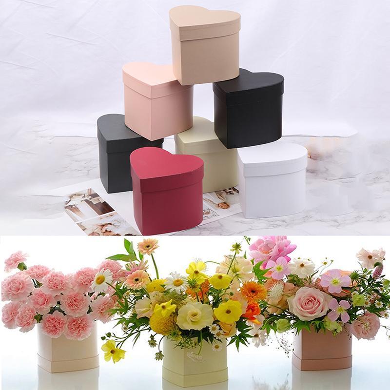 

Florist Hat Boxes Heart Shaped Box Candy Boxes Gift Box Packaging for Gifts Christmas Flowers Gifts Living Vase1