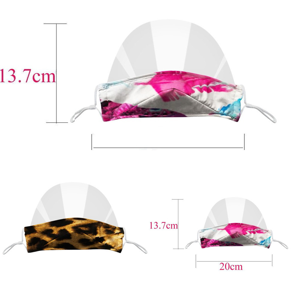 

Lip Language Visual Transparent Printed PVC mascarillas mondkapjes wasbaar Halloween cosplay masque lavable cubre bocas