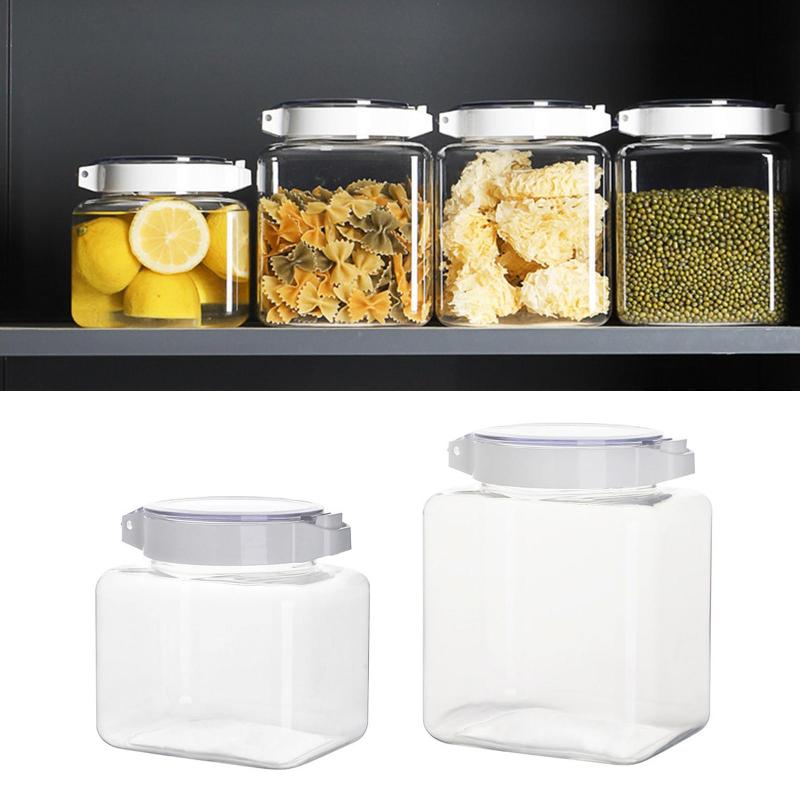 

Storage Box Tank Large Capacity Sealing Silicone Ring High Material Plastic Box for Kitchen Storage Bottles Jars