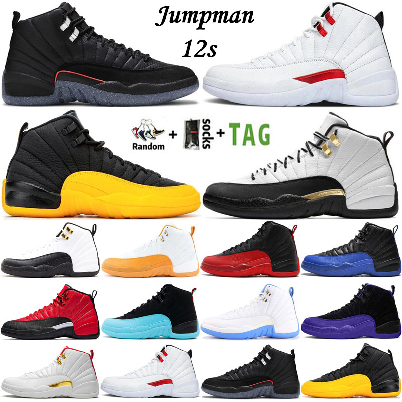 

2022 Jumpman 12 High OG Twist Royalty 12s Mens Basketball Shoes Utility Grind University Gold Flu Game Gamma Blue FIBA Men Sports Women Sneakers Retro Trainers Size 13, 16