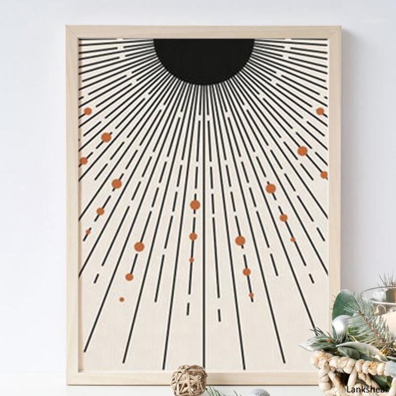 

Mid Century Modern Sun Print Geometric Home Decor Neutral Minimal Abstract Wall Art Canvas Painting Wall Picture Decoration1