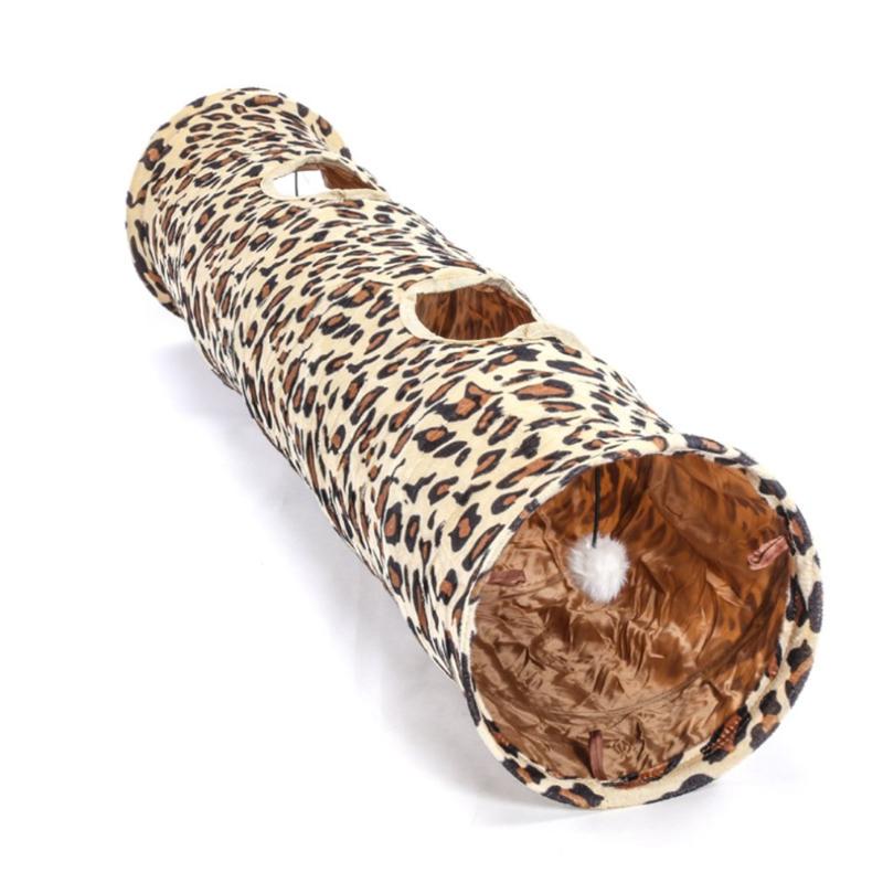

Collapsible Cat Tunnel Tube Kitty Tunnel Bored Cat Pet Toys Peek Hole Toy Puppy Kitty Kitten