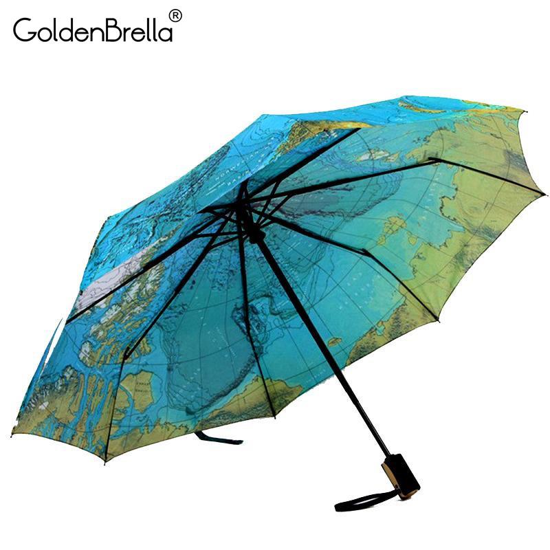 Autism Awareness Dinosaur Puzzle Piece Automatic Tri-fold Umbrella Folding Rain Umbrell Sunshade