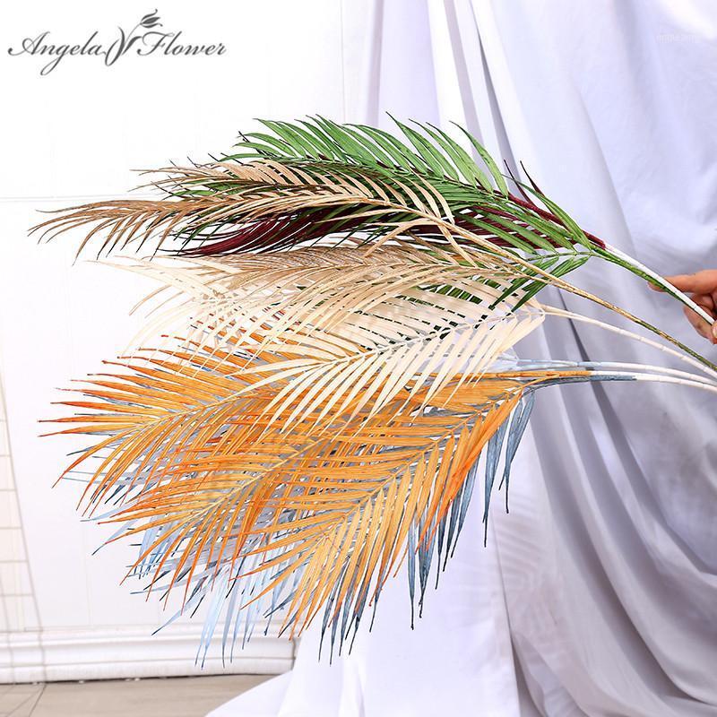 

3 branch 92cm artificial flower savannah palm coconut leaves conifer green plants home decor garden wedding props material craft1, Blue
