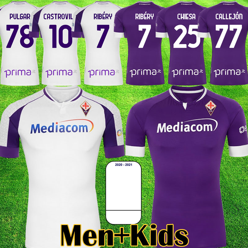 

20 21 Fiorentina soccer jerseys CALLEJON 2020 2021 Milenkovic RIBERY Castrovilli C.Kouame CHIESA Cutrone DUNCAN football shirts top thailand, Kids home