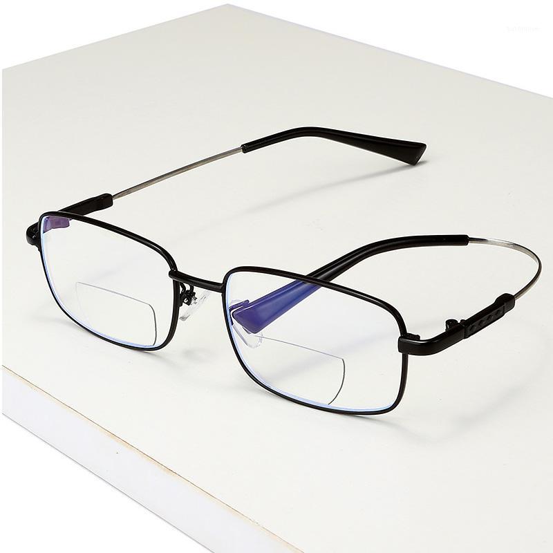 

2020 Titanium Alloy Reading Glasses For men women High Quality Bifocal Multifocal Glasses Anti Blue Light Presbyopia Men Women1