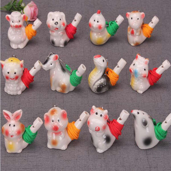 

Chinese Zodiac Water Bird Whistle 12 Zodiac Children Music Ocarina Craft Whistle