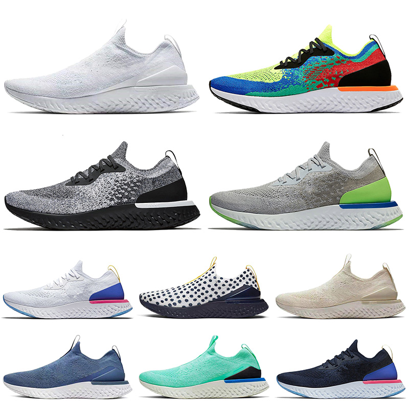 

Hot Selling Epic React Fly Knit Men Women Running Shoes 2020 New ALL White Belgium Cookies Cream Grey Volt Trainers Sport Sneakers 36-45, 11 orange 40-45