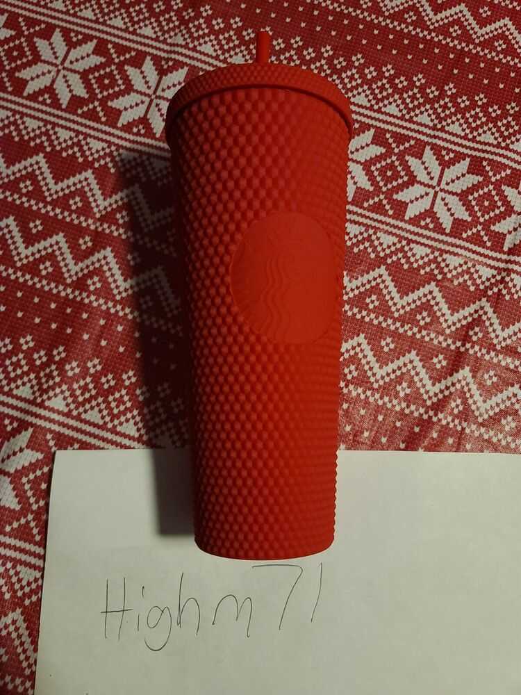 

Starbucks Mexico Red Chilli Studded Cup Holiday 2021 - Brand New with Tags, Customize