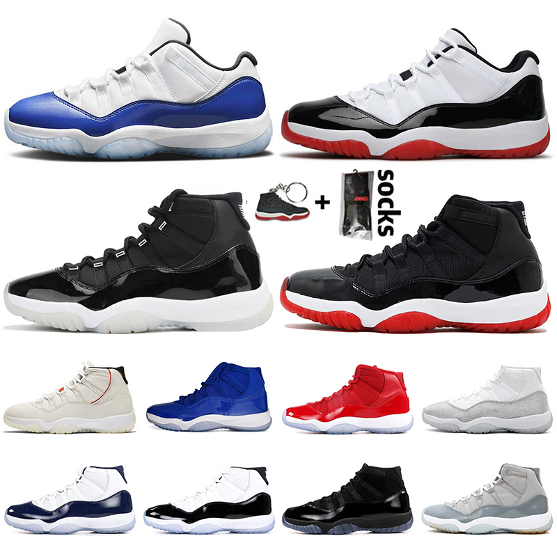 

Wholesale 2020 Jumpman 11 Women Mens Basketball Shoes 11s Concord Blue Bred 25th Anniversary Cap and Gown Sneakers Mens Trainers Big Size 13, #4 high concord 45 36-47