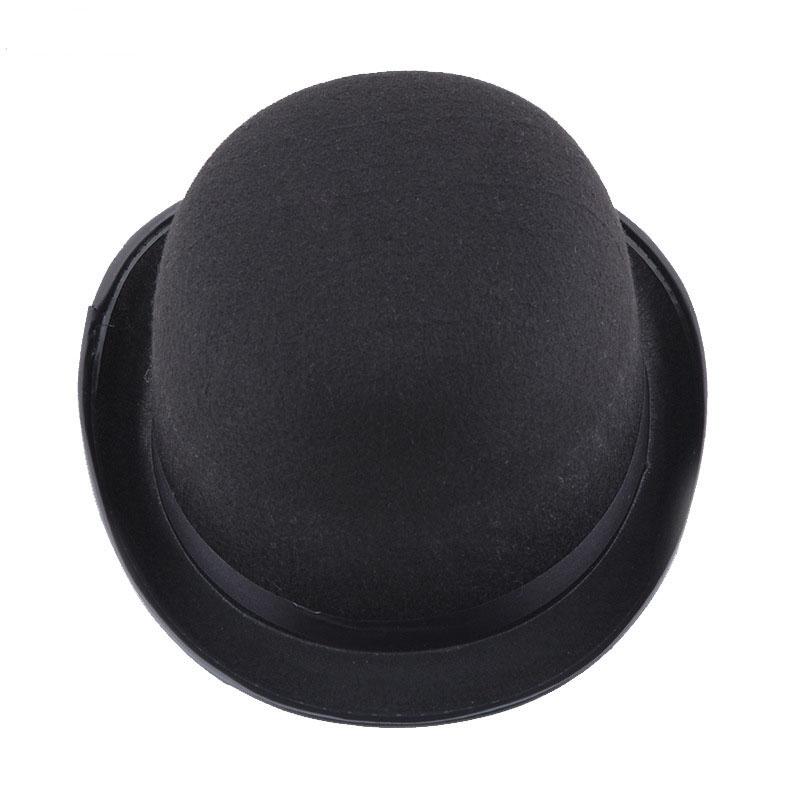 

New black magic hat British wind felt gentleman hat holiday party performance jazz Halloween props Common for men and women, As pic