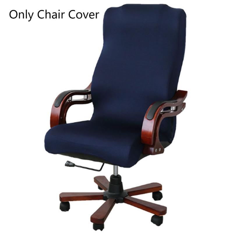 

Computer Seat Elastic Stretchable Anti Slip Removable Protective Dustproof Home Soft Modern Universal Office Chair Cover Solid