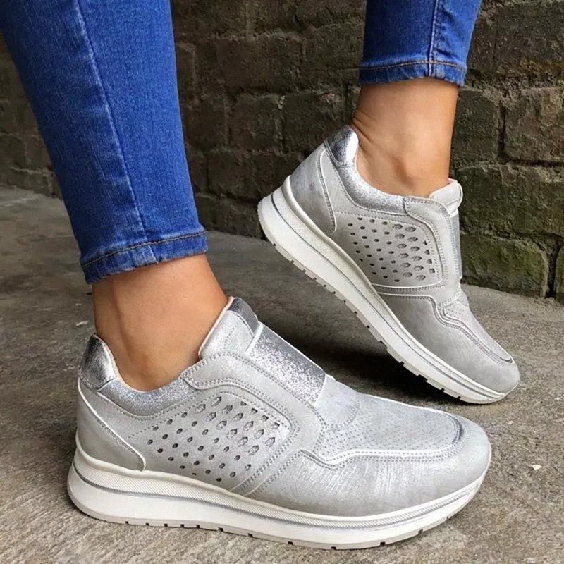 

NAUSK Women Breathable Shoes 2020 Casual Platform Vulcanized Shoes Wedge Fashion Sneaker Slip on Autumn Shoes #fw0l