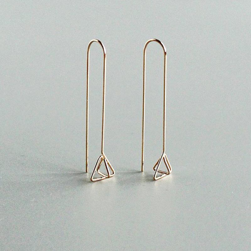 

Minimalist Long Bar Earrings Handmade Jewelry 925 Silver Gold Filled Brincos Orecchini Pendientes Earrings for Women Oorbellen