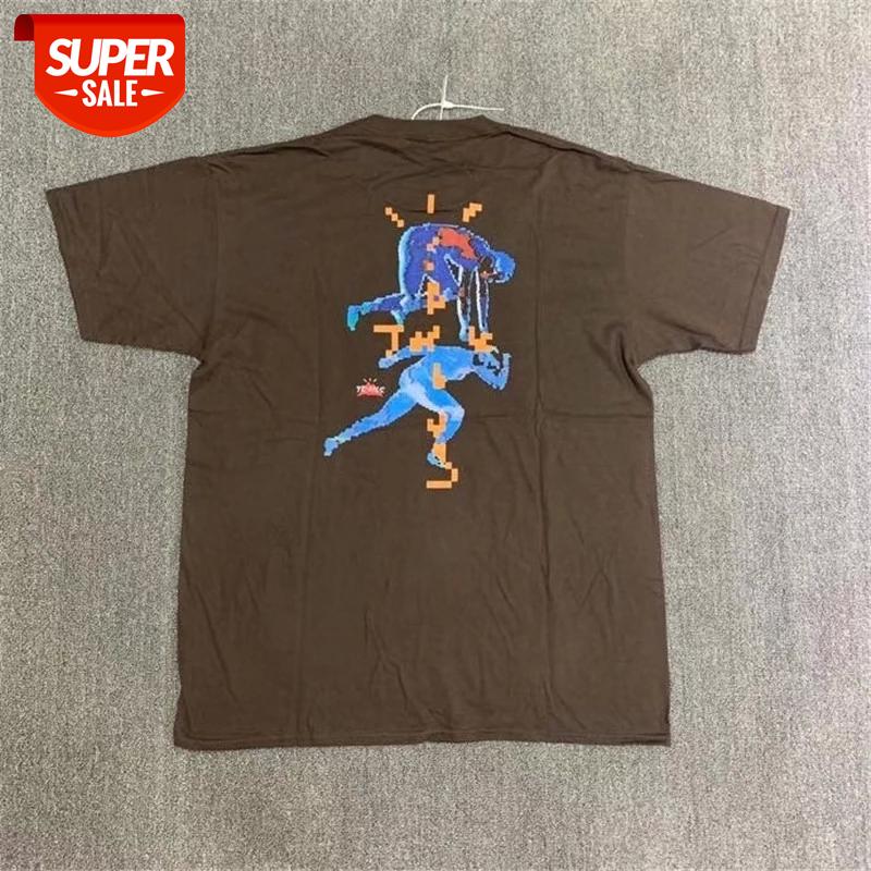 

Summer Trendy Travis Scott Cactus Jack Trails Digital Men Women Fashion Casual T-shirt #J93P, White;black