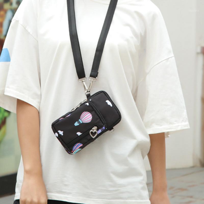 

2020 Fashion Outdoor Small Phone Coin Card Oxford Bag Belt Waist Bag Casual Pack Waterproof Multifunction Arm pack1, Sky blue