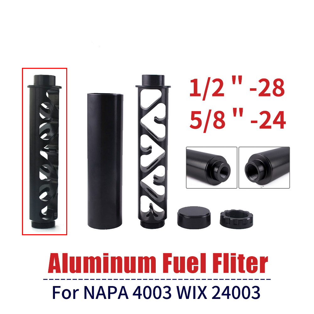 

Solvent Trap 6/10 Inch Aluminum 1/2 - 28 1/2-20 or 5/8 - 24 Filters FOR NAPA 4003 WIX 24003 Car Fuel Filter Car Solvent Trap RS-OFI023