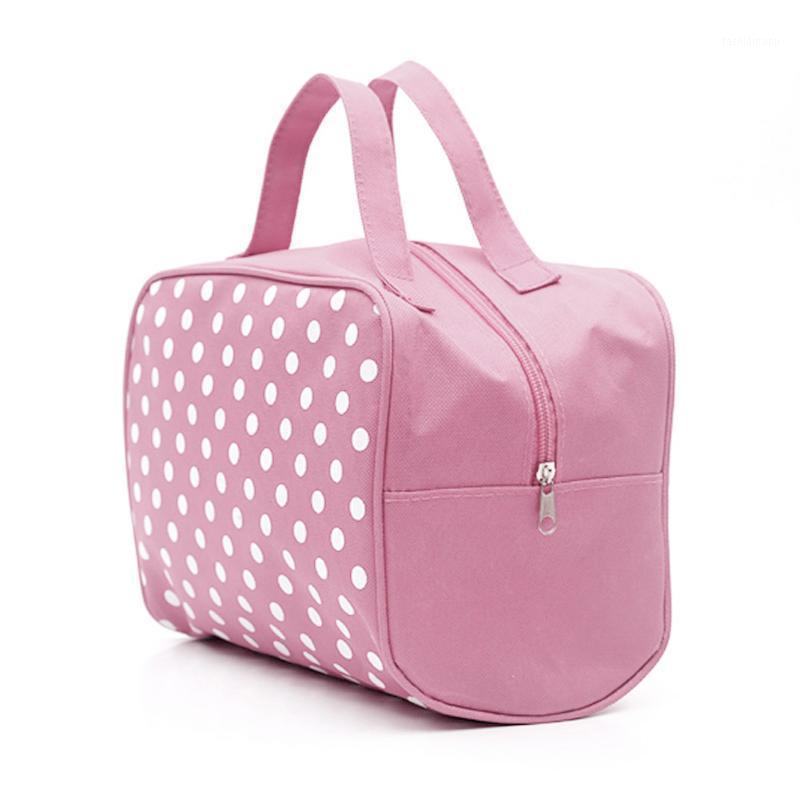 

Fashion Lady Organizer Multi Functional Cosmetic Storage Dots Bags Women Makeup Bag With Pockets Toiletry Pouch XIN-Shipping1, Red