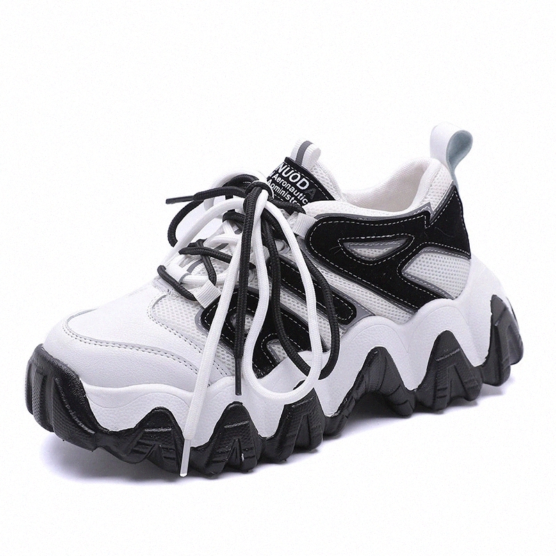 

JINJIN-73-Circle Sneakers Women Flat Platform Shoes Spring fashion casual Thick bottom Chunky Sneakers Ladies Shoes White pink #l75y