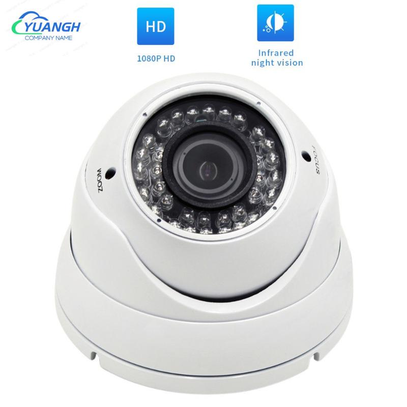 

1080P DVR Camera AHD Metal Dome 2.8-12mm Manual Zoom Lens OSD Menu IR Night Vision Home Security Camera 2MP