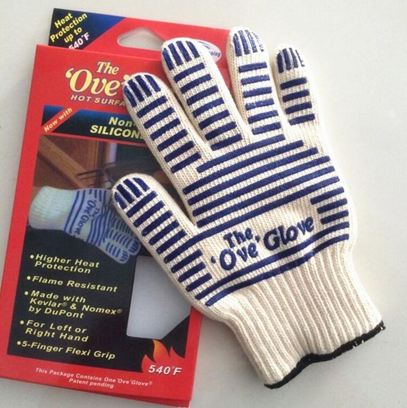 

Chirstmas Quality the Ove Glove Microwave oven Glove 540 F Heat Proof Resistant Cooking Heat Proof Oven Mitt Glove Hot Surface Handler