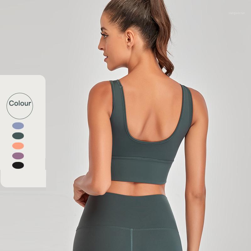 

Sport Bra Nylon Naked Feeling Women' Vest Home Exercise Sexy Backless Women Sports Top Woman Fitness Clothes Yoga Bra Wear XL1, Grey