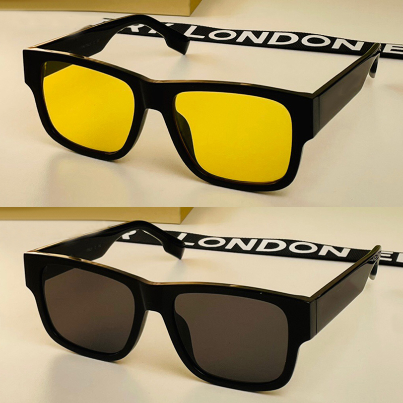 lunettes de soleil de plage 4358 femmes mode classique plaque épaisse sexy filles cadre carré designer lettre lunettes de soleil décontracté all-
