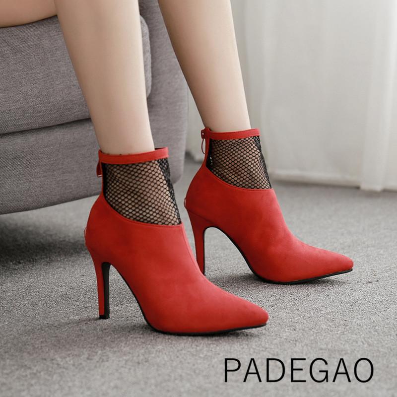 

Womens Boots 2020 Fashion Winter Womens Boots Sexy Korean High Heel Red, As pic