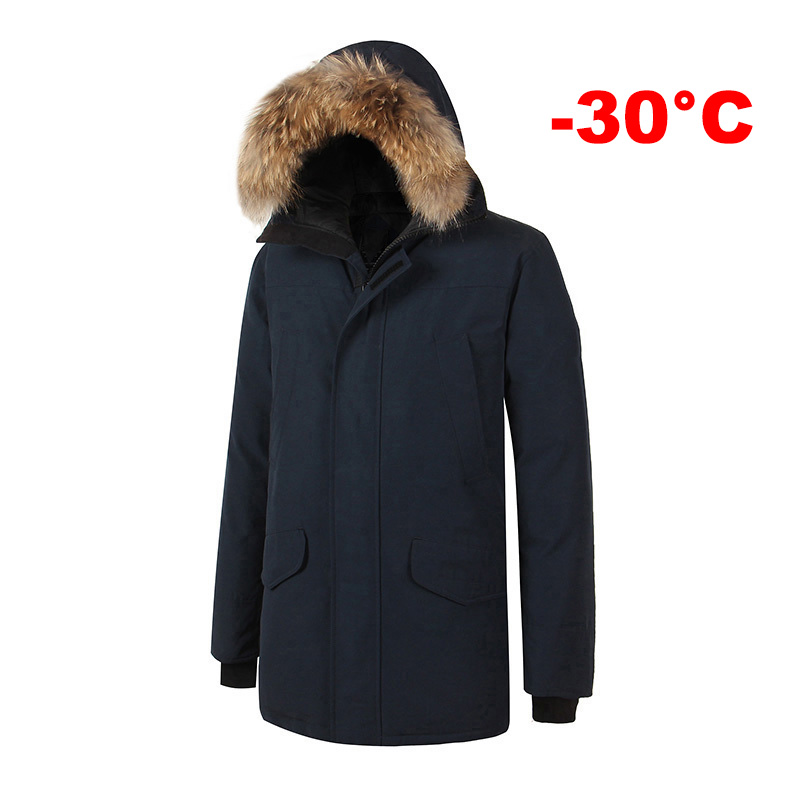 

2020 Brand New Mens Waterproof Windstopper Thick Winter Parka Canada Usa style Langford Jacket Coat Real Raccoon fur, Black