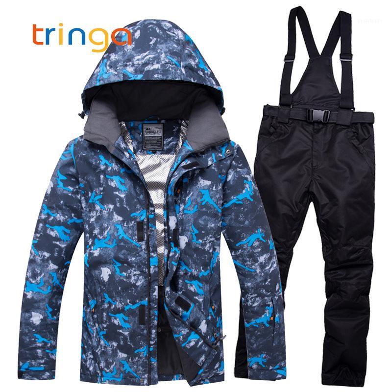 

New Men's Winter Ski suit Men High Quality Ski Jacket Pants Snow Warm Waterproof Windproof Skiing And Snowboarding Suits For Man1, Color 1