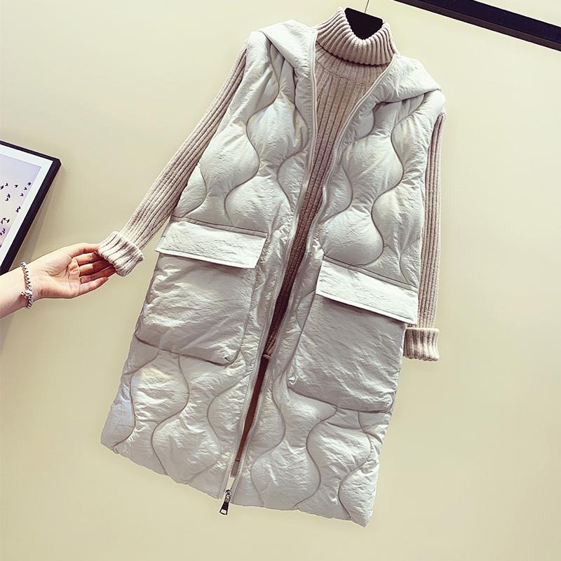 

Cheap wholesale 2020 new autumn winter Hot selling women's fashion casual female nice warm Vest Outerwear MP629, Beige
