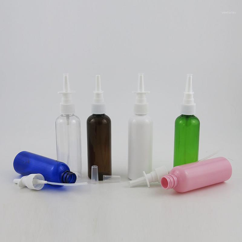 

24 x 100ml Travel Portable Refillable Lotion Cream Plastic Bottle with White Straight Sprayer Round Shoulder Cosmetic Bottles1