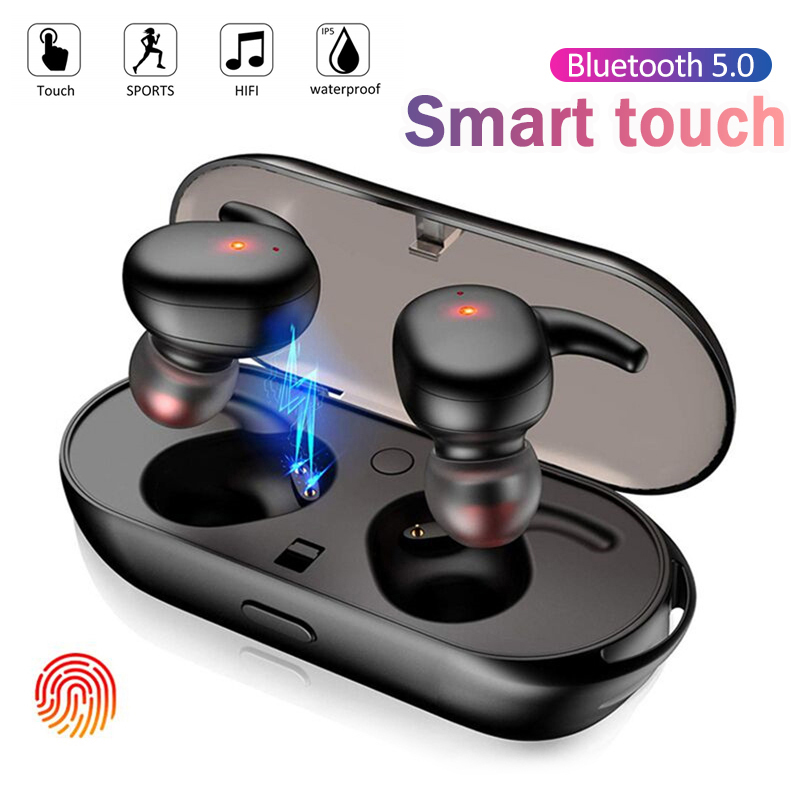 

Y30 TWS Wireless Bluetooth Earphones Noise Cancelling Headset 3D Stereo Sound Music In-ear Earbuds For Android IOS Cell Phone