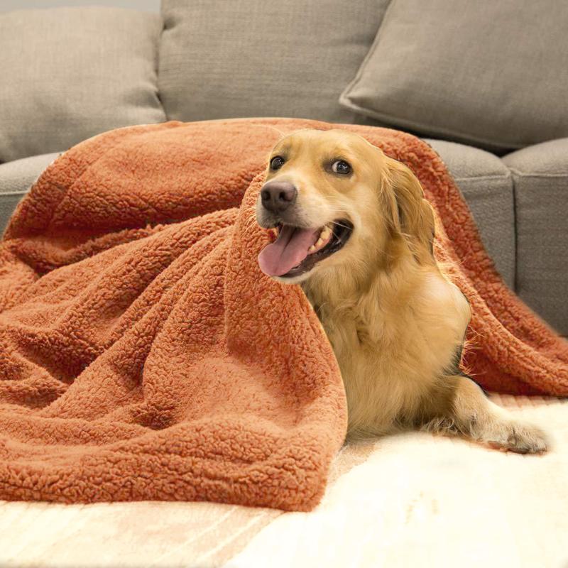 

Kennels & Pens Soft Cotton Blanket Dog Bed Mat Washable Pet Cushion Fluffy Plush Throw Blankets For Small Large Dogs Cats