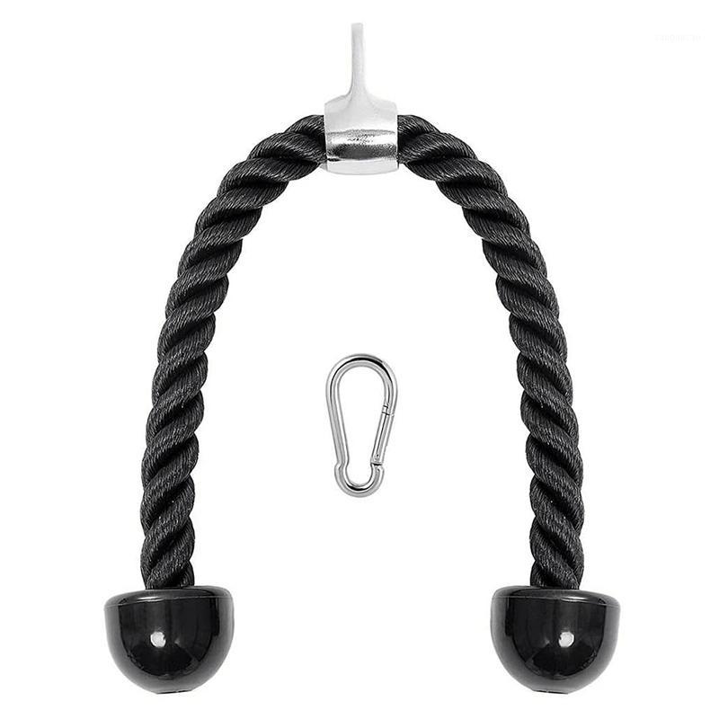 

Heavy Duty Tricep Rope 27in Pull Down Fitness Cable Attachment Machine Coated Nylon Rope with Snap Hook1