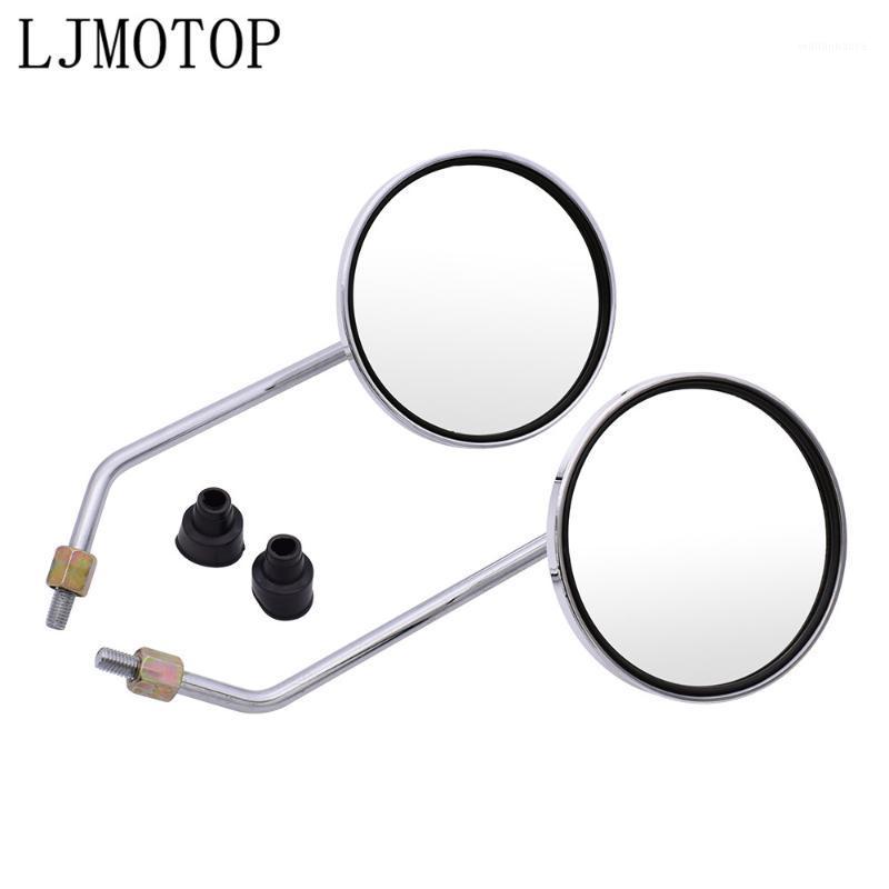 

Motorcycle Mirrors Chrome Round Mirror Motorcycl Big Vision Side For Moto Guzzi Brutale 1000 Serie Oro 1200 SPORT AUDACE