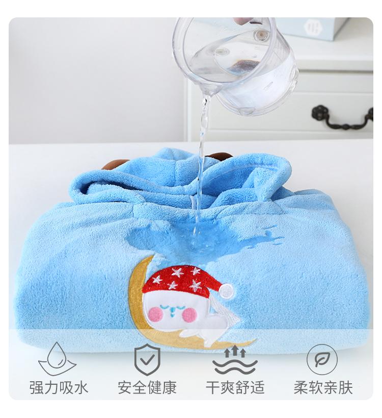 

Cute Deer Horn Shape Childrens' Wearable Bath Towel Quick Drying Soft Absorbent Beach Hooded Poncho Towel Kids Bathrobe 65*65cm