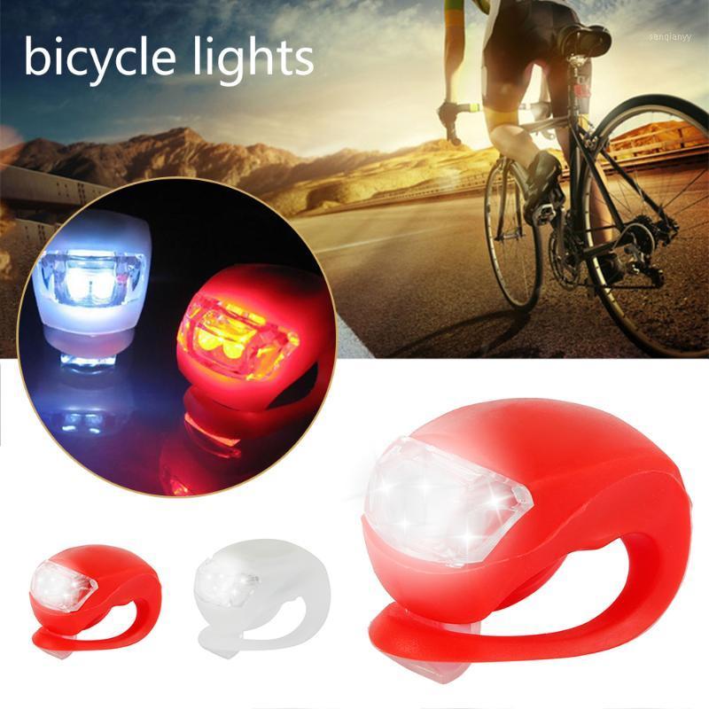 

2pcs Mini Waterproof Silicone mountain Bike Light Cycling Beetle Warning lights Front Rear Tail Lamp LED Safe Bicycle light1