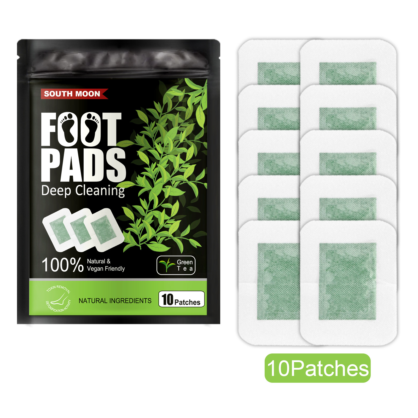 Free freight South Moon Plant Foot care patch improves sleep relieves stress body and foot massage care foot massage patch-image-752116334