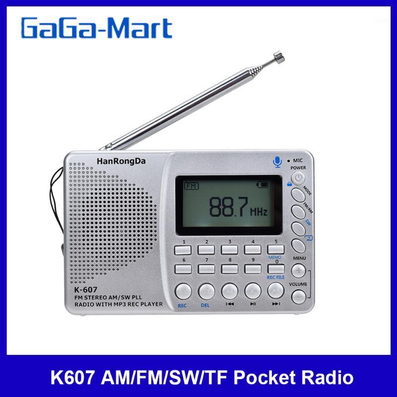 

K607 Portable Radio AM/FM/SW/TF Pocket Radio MP3 Digital Recorder Support TF Card USB REC Recorder Sleep Time1
